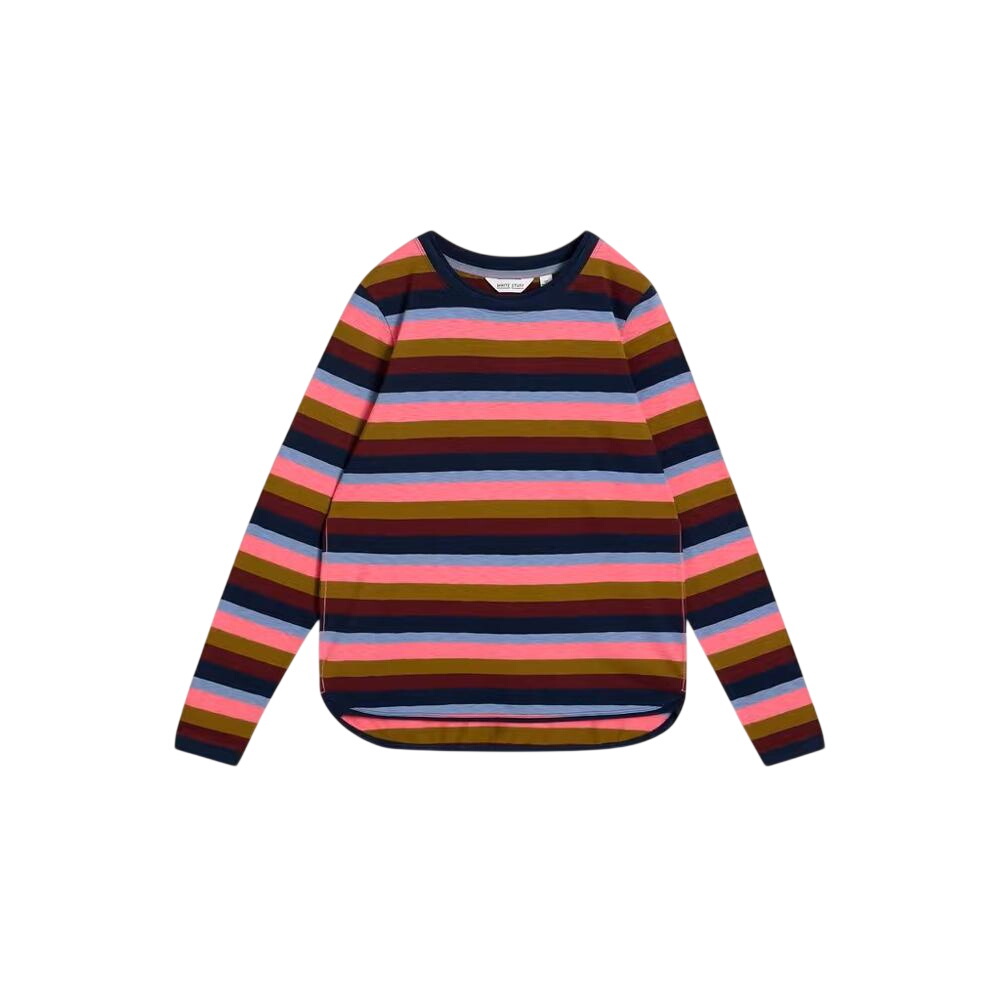 White Stuff Clara Stripe Tee Pink Multi